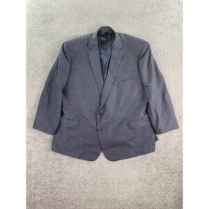 Ralph Lauren Sport Coat 56 R Blue Wool Check Luxury Designer Natural Stretch